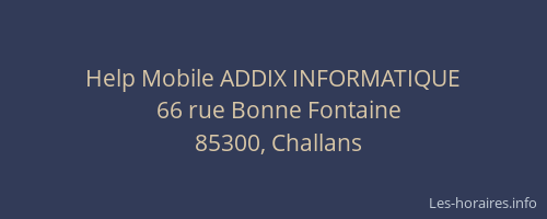Help Mobile ADDIX INFORMATIQUE
