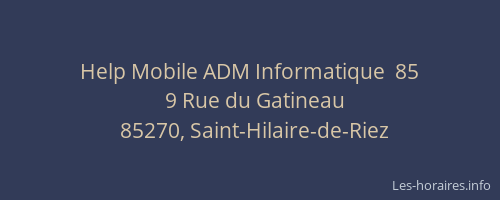 Help Mobile ADM Informatique  85