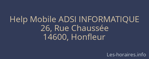 Help Mobile ADSI INFORMATIQUE