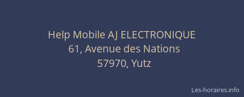 Help Mobile AJ ELECTRONIQUE