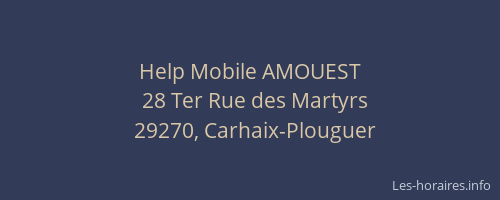 Help Mobile AMOUEST