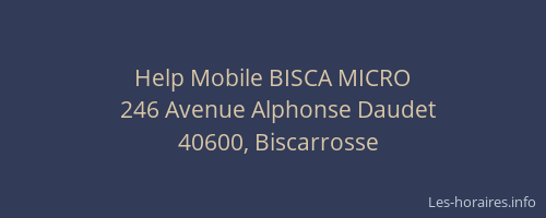 Help Mobile BISCA MICRO