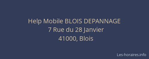 Help Mobile BLOIS DEPANNAGE