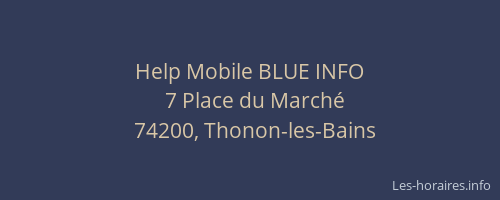 Help Mobile BLUE INFO
