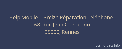 Help Mobile -  Breizh Réparation Téléphone