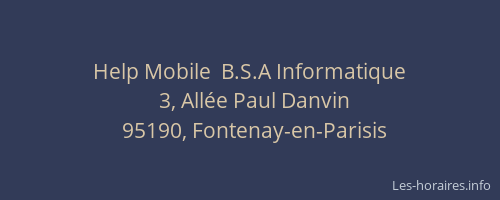 Help Mobile  B.S.A Informatique