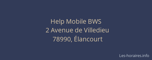 Help Mobile BWS
