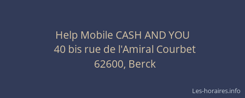 Help Mobile CASH AND YOU