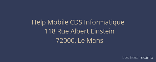 Help Mobile CDS Informatique