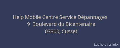Help Mobile Centre Service Dépannages