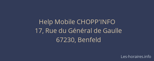 Help Mobile CHOPP'INFO