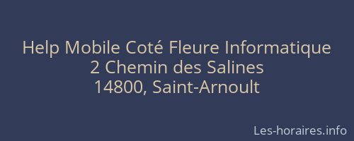 Help Mobile Coté Fleure Informatique