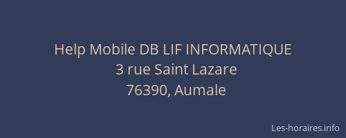 Help Mobile DB LIF INFORMATIQUE