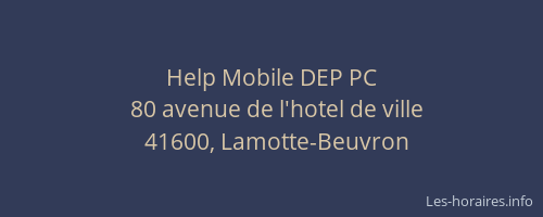 Help Mobile DEP PC