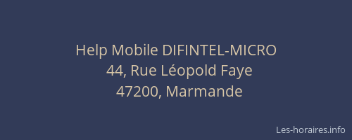 Help Mobile DIFINTEL-MICRO