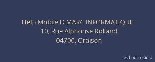 Help Mobile D.MARC INFORMATIQUE