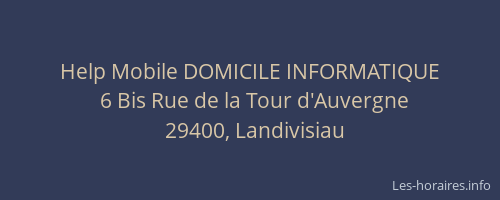 Help Mobile DOMICILE INFORMATIQUE
