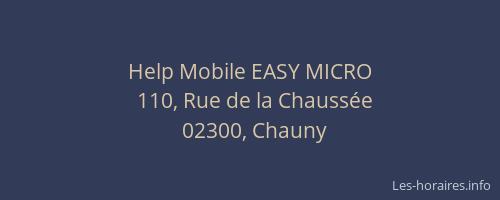 Help Mobile EASY MICRO
