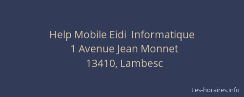 Help Mobile Eidi  Informatique