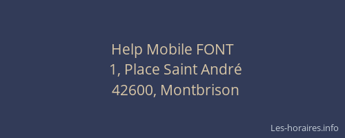 Help Mobile FONT