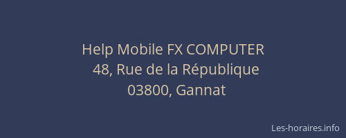 Help Mobile FX COMPUTER