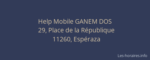Help Mobile GANEM DOS