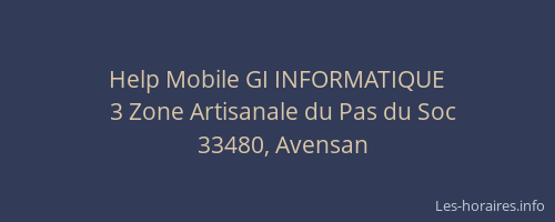 Help Mobile GI INFORMATIQUE