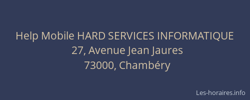Help Mobile HARD SERVICES INFORMATIQUE