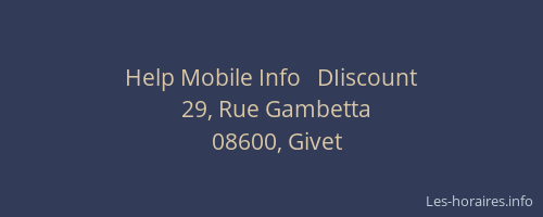 Help Mobile Info   DIiscount