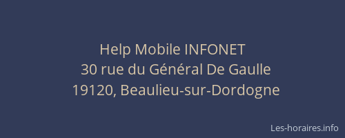 Help Mobile INFONET