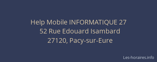 Help Mobile INFORMATIQUE 27