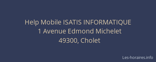Help Mobile ISATIS INFORMATIQUE