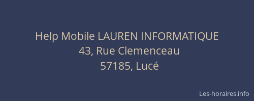 Help Mobile LAUREN INFORMATIQUE