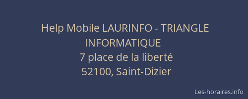 Help Mobile LAURINFO - TRIANGLE INFORMATIQUE