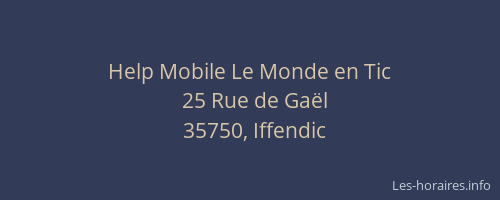 Help Mobile Le Monde en Tic