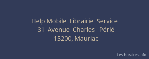 Help Mobile  Librairie  Service