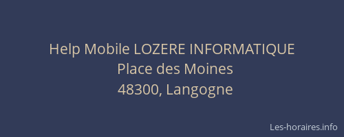 Help Mobile LOZERE INFORMATIQUE