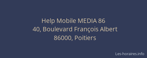 Help Mobile MEDIA 86