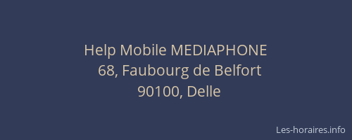 Help Mobile MEDIAPHONE