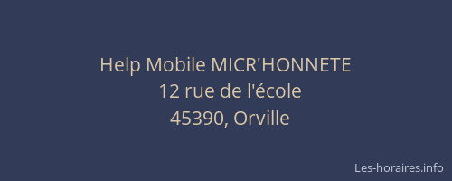 Help Mobile MICR'HONNETE