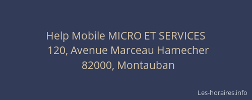 Help Mobile MICRO ET SERVICES