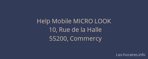 Help Mobile MICRO LOOK