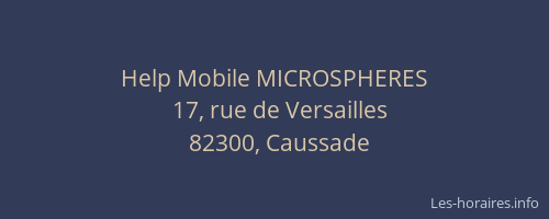Help Mobile MICROSPHERES