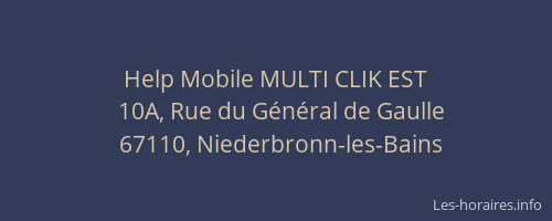 Help Mobile MULTI CLIK EST