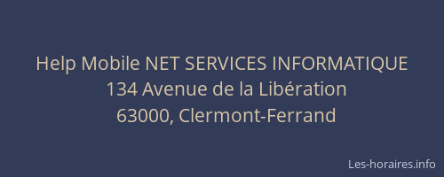Help Mobile NET SERVICES INFORMATIQUE