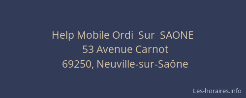 Help Mobile Ordi  Sur  SAONE