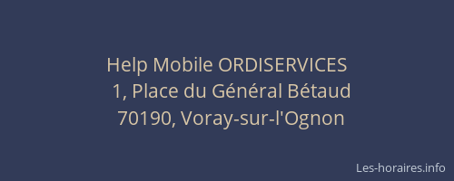 Help Mobile ORDISERVICES