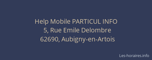 Help Mobile PARTICUL INFO