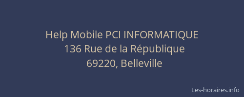 Help Mobile PCI INFORMATIQUE