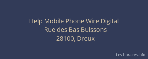 Help Mobile Phone Wire Digital